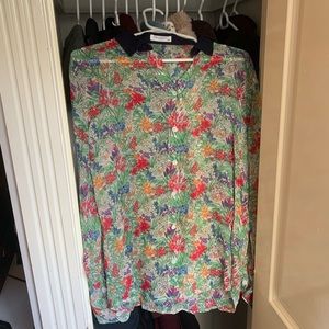 Equipment Floral Silk Blouse